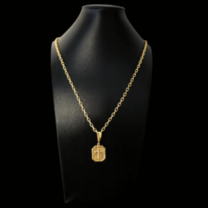 Corrente Cartier com Pingente Cruz Folheado a Ouro 18k