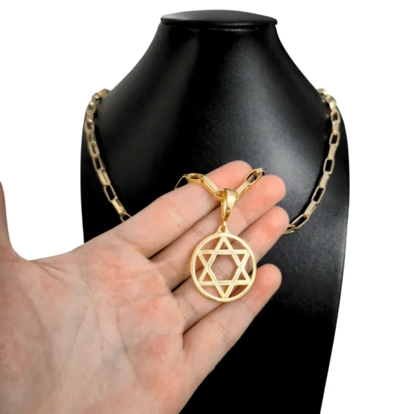 Corrente com pingente Estrela de Davi - Imagem 3